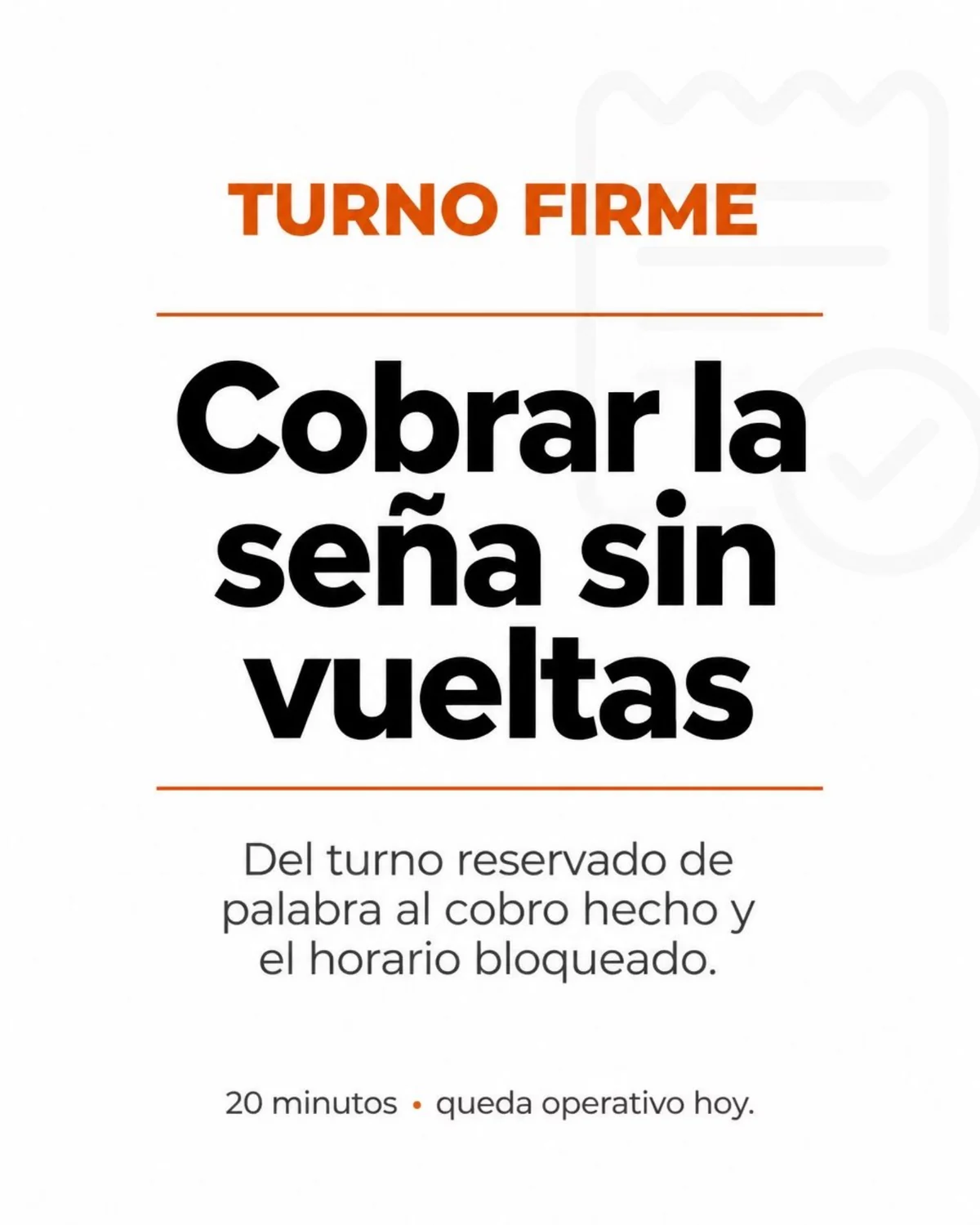 Portada real del Bono 1 — Cobrar la seña sin vueltas