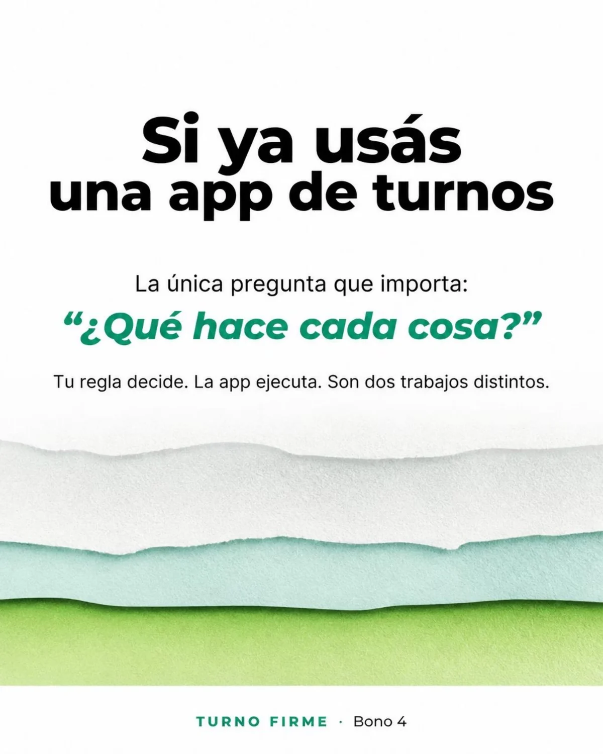 Portada real del Bono 4 — Si ya usás una app de turnos